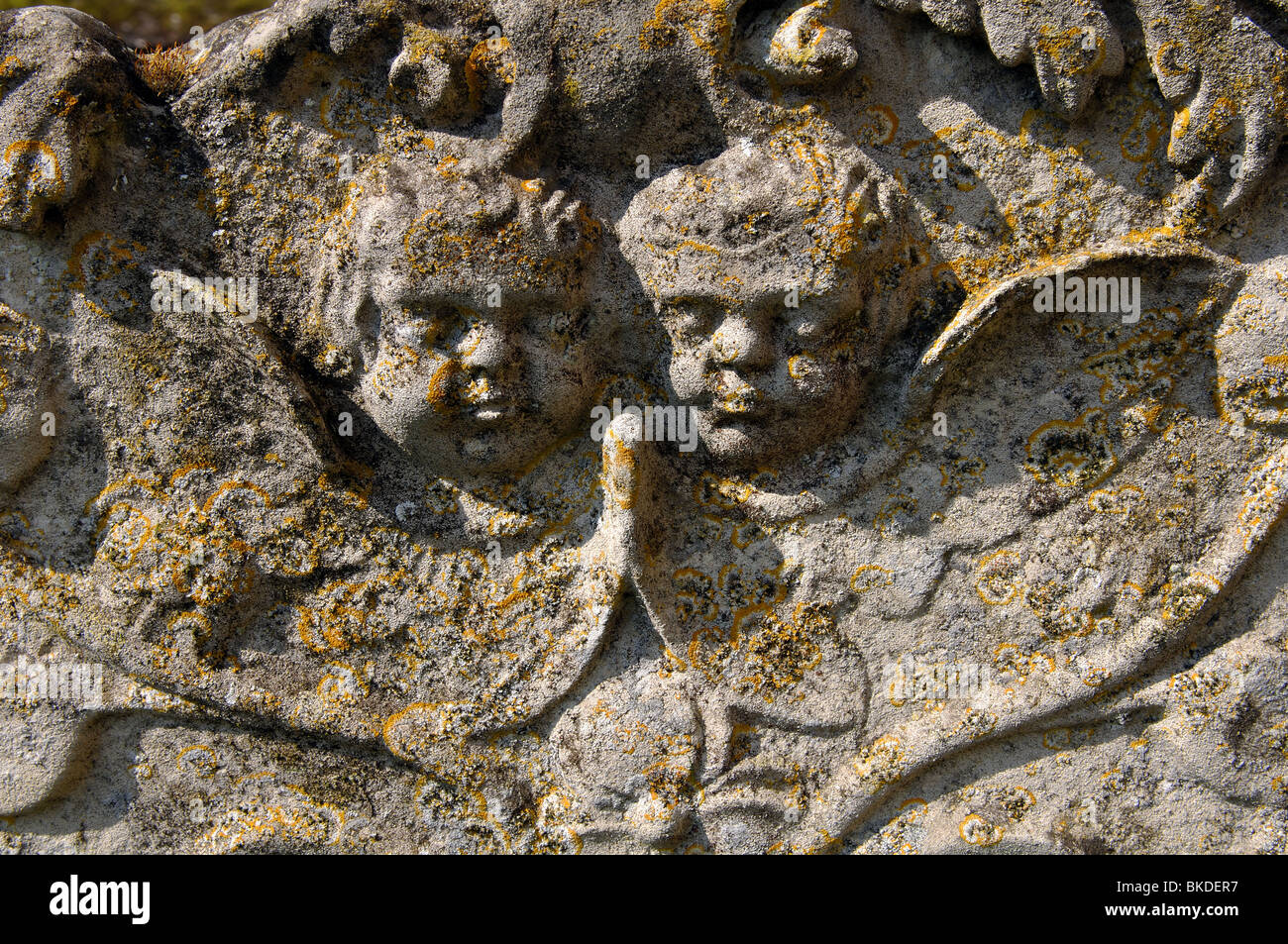 Cherubs on a grave stone hires stock photography and images Alamy